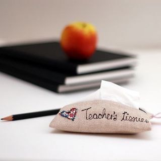 teacher's tissues holder by handmade at poshyarns