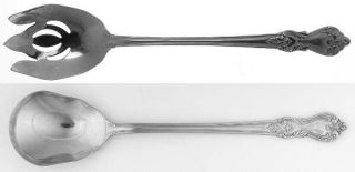 Reed & Barton Marlborough (Stainless) Solid Oversized Serving Salad Set   Stainl