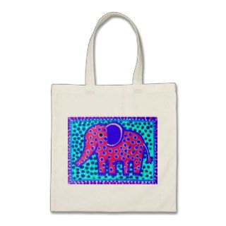 folk art cute exotic elephant bag