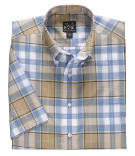 Traveler S/S Buttondown Patterned Sportshirt Big and Tall                      T