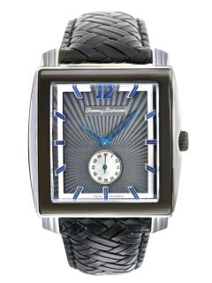 Mens Dark Grey Square Watch by Tommy Bahama