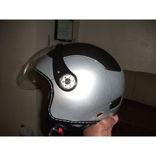 VCAN V528 Milano European Style Open Face Helmet (White, Medium) Automotive