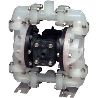 Sandpiper Air-Operated Double Diaphragm Pump — 1/2in. Inlet, 15 GPM, Polypropylene/Buna, Model# S05B2PBTPNS000  Air Operated Oil Pumps
