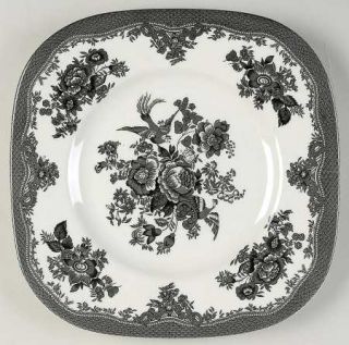 Johnson Brothers Asiatic Pheasant Black Square Cake Plate, Fine China Dinnerware