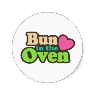 Bun In The Oven Stickers