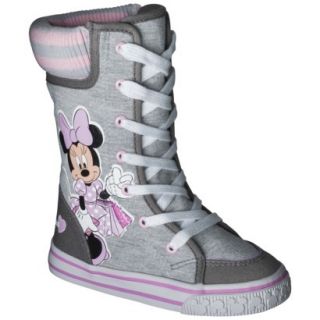 Toddler Girls Minnie Mouse Sneaker Boot   Grey