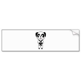 Martial Arts Panda Bear Bumper Stickers