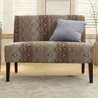 Inspire Q Wicker Park Oval Chain Armless Loveseat