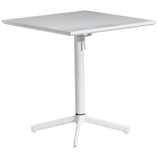 Big Wave White Outdoor Folding Square Table