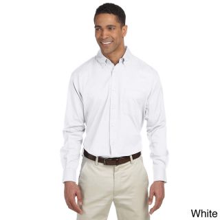 Chestnut Hill Mens Long sleeve Twill Button up Shirt White Size XXL