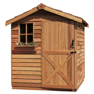 Cedarshed Gardener Gable Cedar Storage Shed (Common 6 ft x 9 ft; Interior Dimensions 5.33 ft x 8.62 ft)