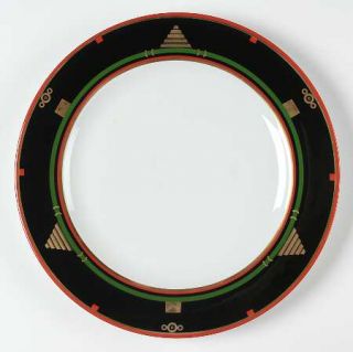 Puiforcat China Egypte 11 Round Platter/Chop Plate, Fine China Dinnerware   Gre