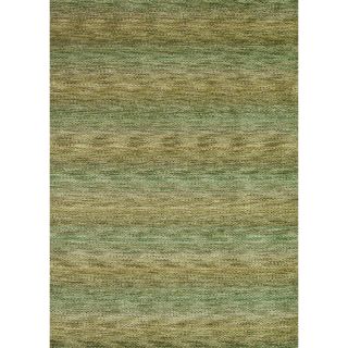 Hand loomed Aria Herbal Garden Wool Rug (50 X 76)