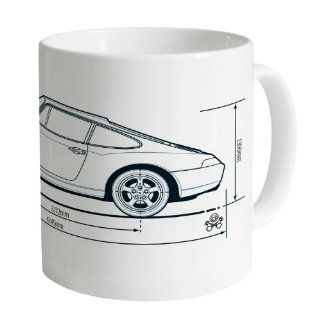 PistonHeads Porsche 911 993 Mug, White Kitchen & Dining