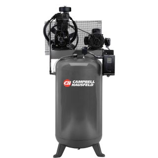 Campbell Hausfeld Two-Stage Air Compressor — 5 HP, 16.6 CFM @ 175 PSI, 208-230/460 Volt Three Phase, Model# CE7053  19 CFM   Below Air Compressors