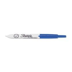 Sanford Sharpie Retractable Ultra Fine Point Permanent Blue Markers (Pack of 12) Sharpie Permanent Markers
