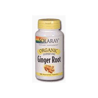 Organic Ginger Root 540mg Solaray 100 Caps Health & Personal Care