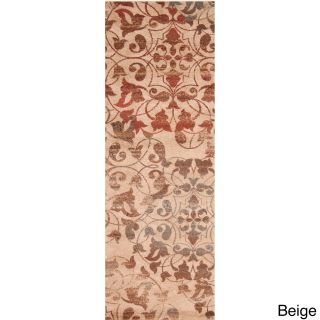 Woven Belle Floral Rug (3 X 8)