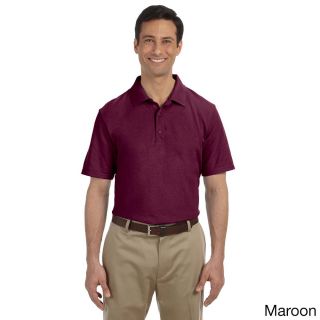 Gildan Mens Dry Blend Pique Sport Shirt Brown Size XXL