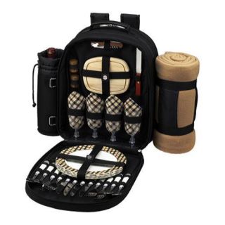 Picnic At Ascot Picnic Coffee Combination For Two Black/london Plaid