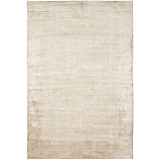 Hand knotted Mirage Taupe Viscose Rug (6 X 9)