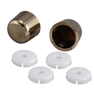 Plumb Pak Universal Polished Brass Toilet Bolt Caps