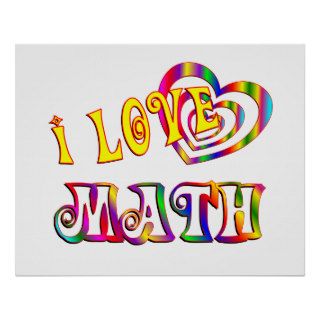 I Love Math Print