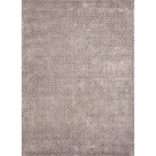 Hand tufted Transitional Tone on tone Pattern Grey Rug (8 X 11)