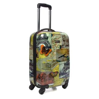 National Geographic Explorer Collage 20 inch Hardside Carry on Spinner Upright