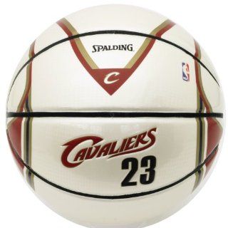 Spalding 64 543 Lebron James Jersey Basketball (Home)  Sports Fan Basketballs  Sports & Outdoors