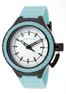 Activa AA300 011  Watches,Mens White Dial Light Blue Polyurethane, Casual Activa Quartz Watches