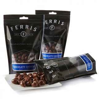 Ferris Company (3) 10 oz. Bags Black Diamond Chocolate Cashews