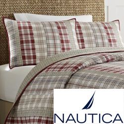 Nautica Harber Hill Cotton Reversible Quilt (shams Sold Separately)