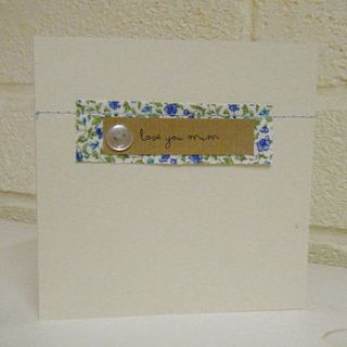 handmade mother's day card by boo boo and the bear