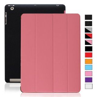 KHOMO  DUAL Pink Case Polyurethane Cover FRONT + Hard Rubberized Poly carbonate BACK Protector for Apple iPad 2 , iPad 3 & iPad 4 (The new iPad HD) Computers & Accessories