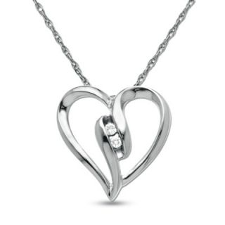 diamond duo heart pendant in 10k white gold orig $ 199 00 159 99