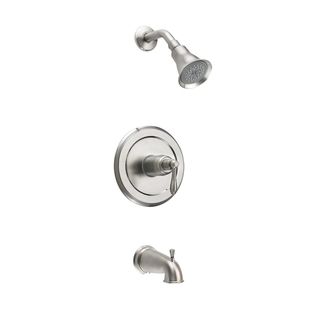 Fontaine Montbeliard Brushed Nickel Single handle Tub and Shower Faucet Set Fontaine Shower Kits