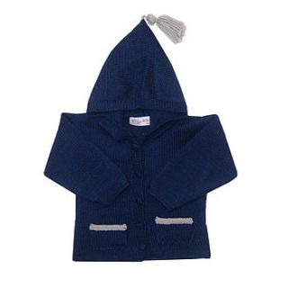 hooded jacket with contrast trim by sue hill