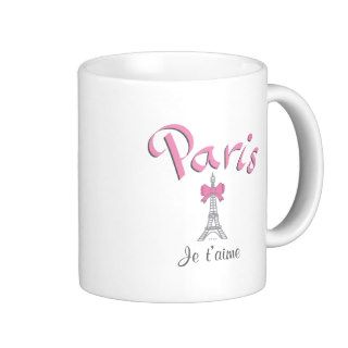 Paris   Je t'aime (I love you) Mugs