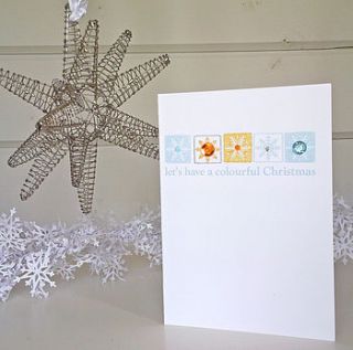 contemporary handmade christmas snowflake card by sundaebest