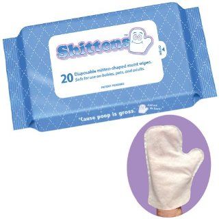 Shittens Disposable Mitten shaped Moist Wipes, 20 Count Health & Personal Care