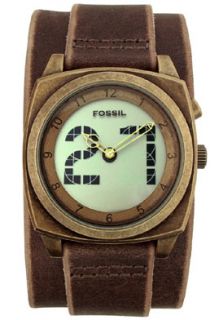 Fossil BG1011  Watches,Mens  BigTic Brown Leather Digital Dial, Casual Fossil Quartz Watches