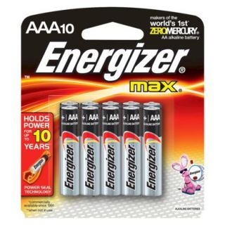 Energizer Max AAA Alkaline Batteries 10 pk.