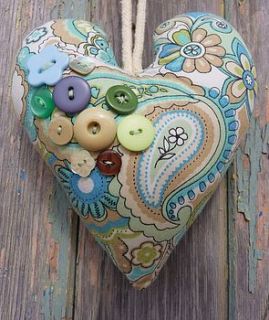 paisley heart decoration by polka