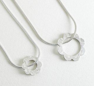 mother and daughter daisy print necklaces by papermetal