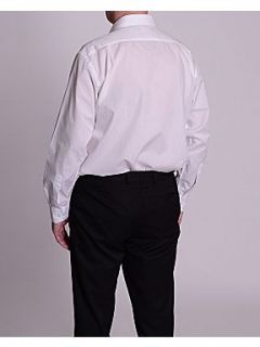 Double TWO Classic plain long sleeve shirt White