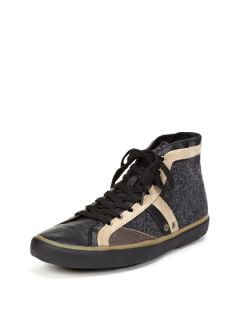 Leather Wool High Top Sneakers by Paul Smith
