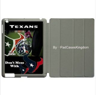 Stand Sleep/Wake Designed iPad 2 & iPad 3 smart protector case with NFL Houston Texans team logo for fans by padcaseskingdom Computers & Accessories