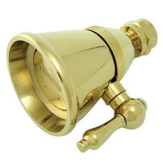 Polished Brass 2.25 inch Adjustable Shower Head