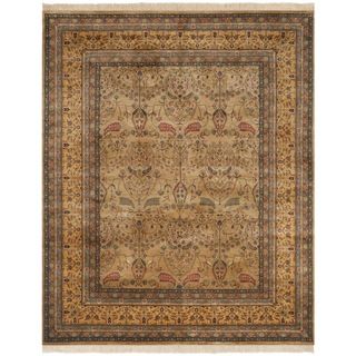 Safavieh Hand knotted Ganges River Camel/ Gold Wool Rug (8 X 10)